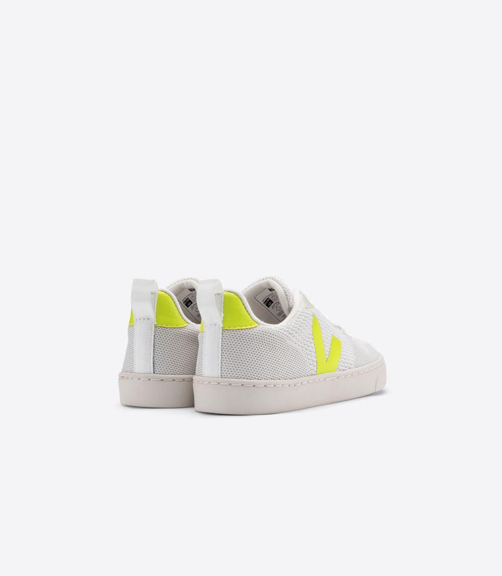 Veja Trainers Kids White - V-10 Malha - HVIP-58479